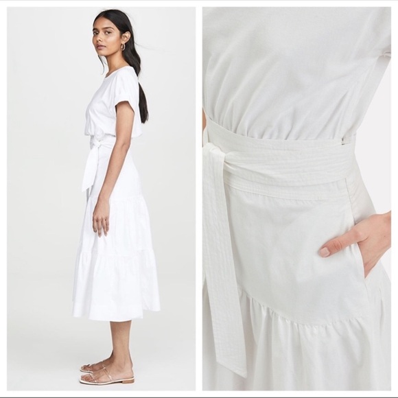 Veronica Beard Trail Dress White Size: L - Picture 4 of 4